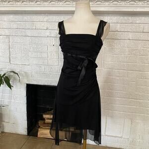 Vintage y2k xoxo black midi dress